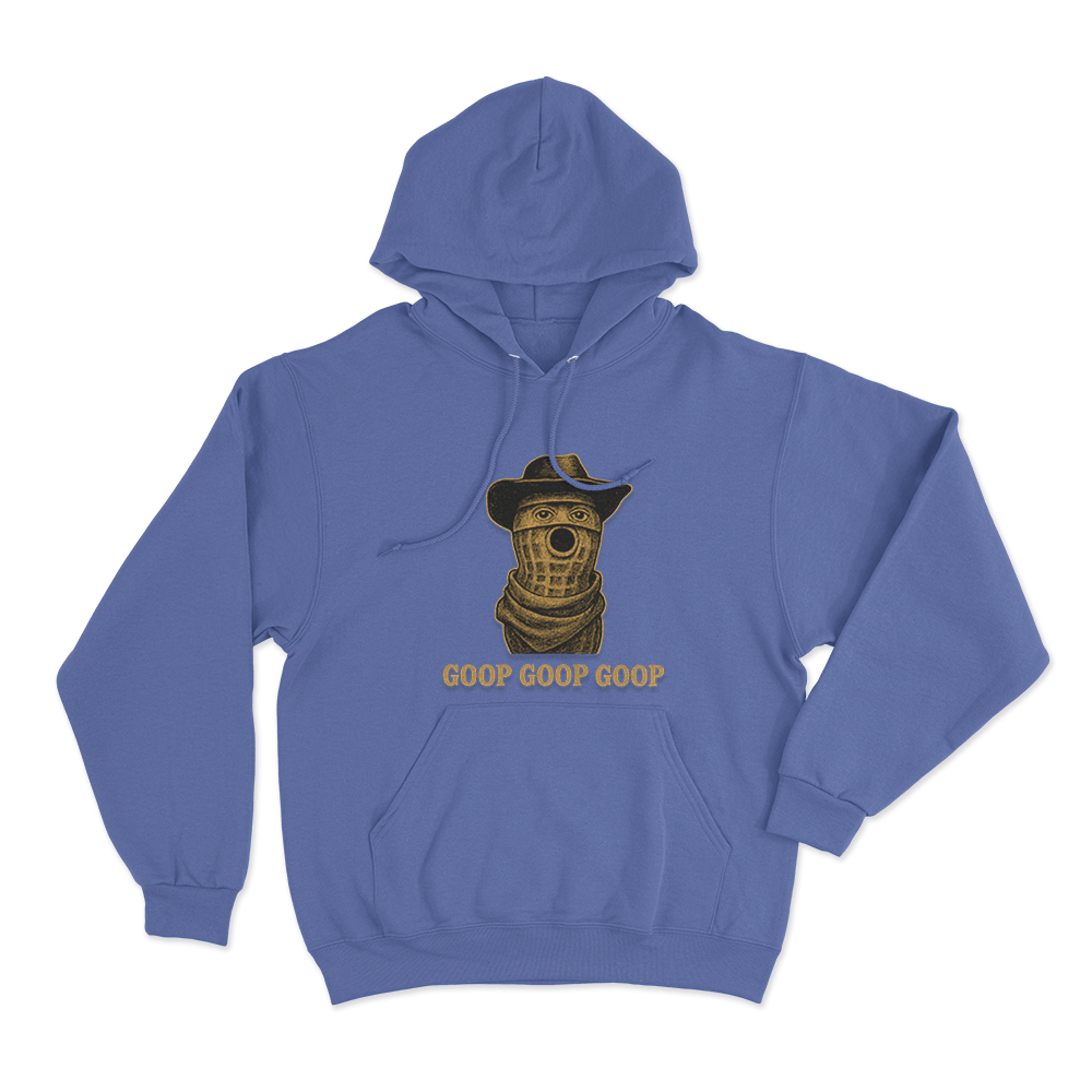 Burnt Peanut Goop Goop Goop Unisex Hoodie Blue Burnt Peanut Goop Goop Goop Unisex Hoodie Blue