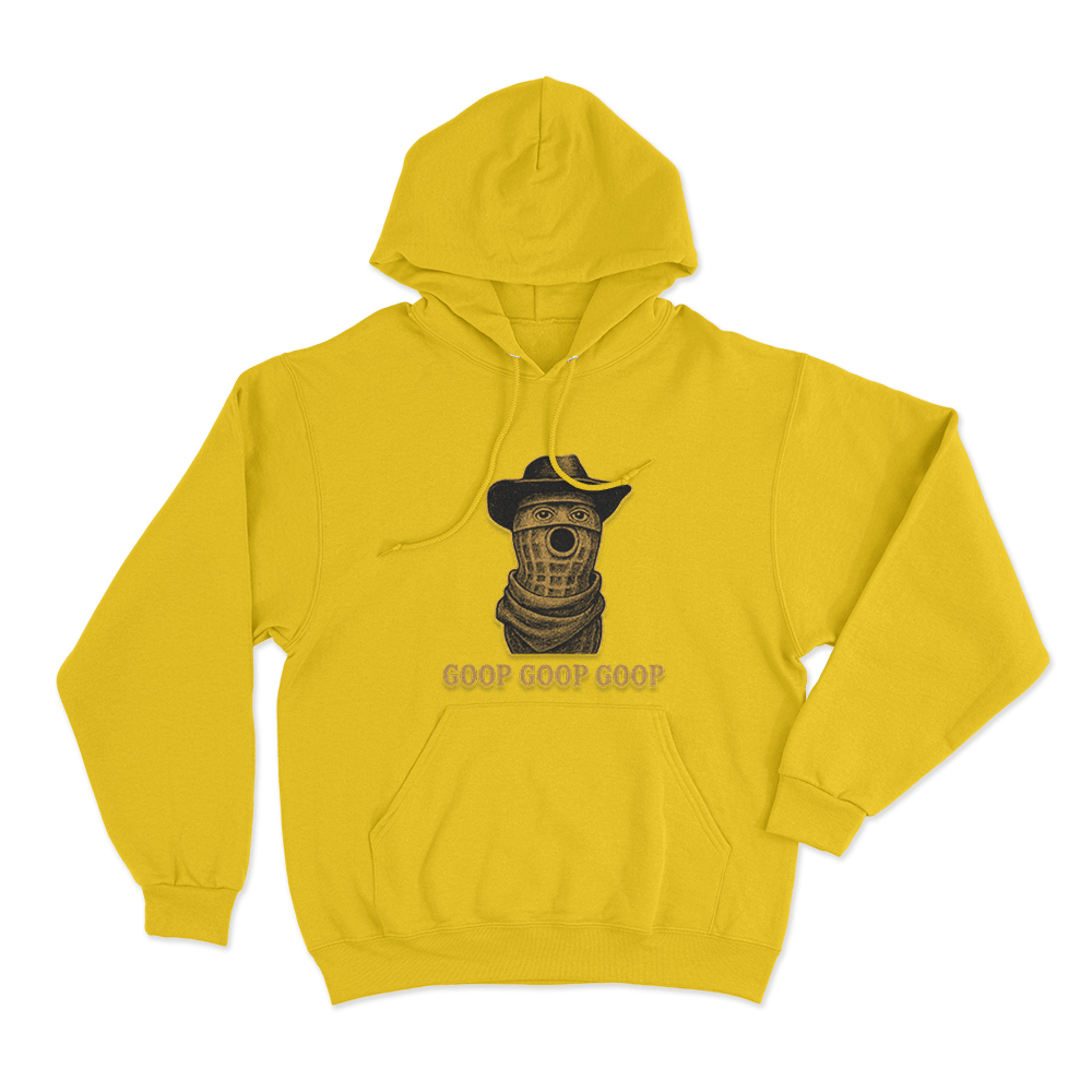 Burnt Peanut Goop Goop Goop Unisex Hoodie Yellow Burnt Peanut Goop Goop Goop Unisex Hoodie Yellow