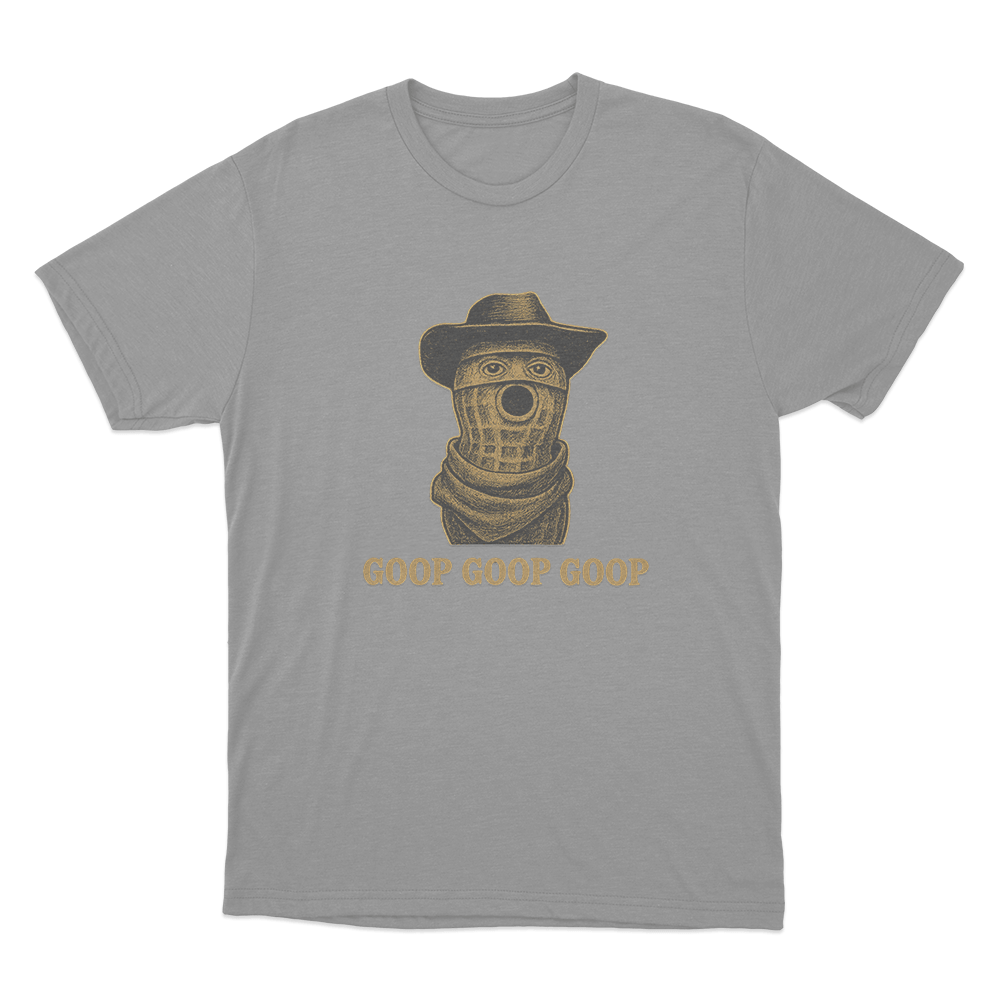 Burnt Peanut Goop Goop Goop Unisex T Shirt Grey Burnt Peanut Goop Goop Goop Unisex T Shirt Grey