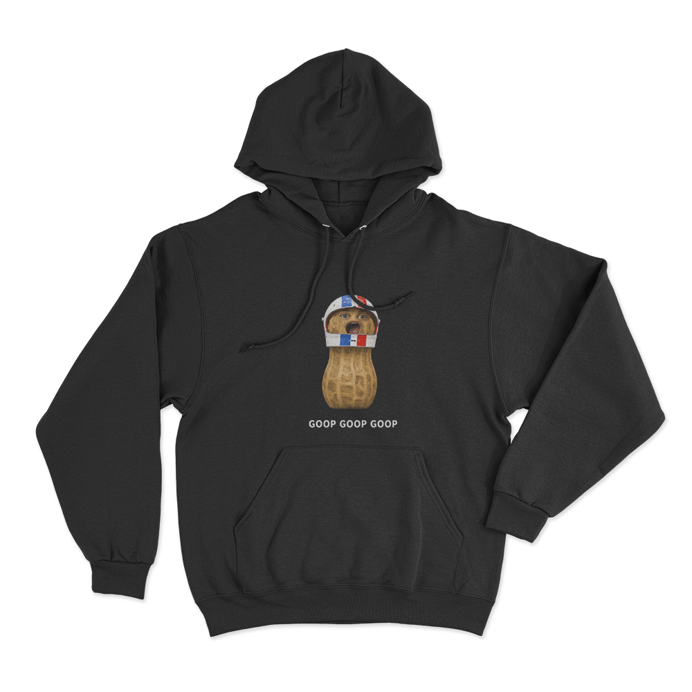 Goop Goop Goop Racing Peanut Unisex Hoodie Black Goop Goop Goop Racing Peanut Unisex Hoodie Black