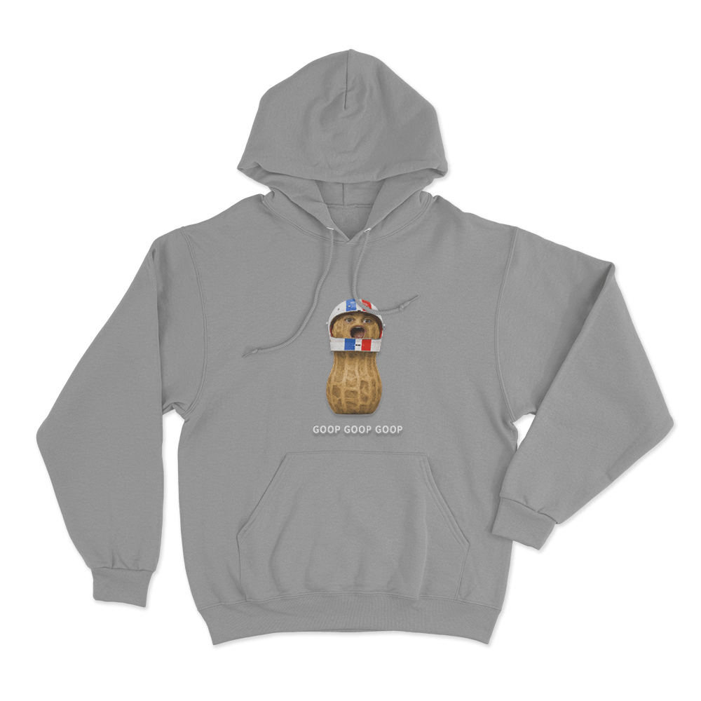 Goop Goop Goop Racing Peanut Unisex Hoodie Grey Goop Goop Goop Racing Peanut Unisex Hoodie Grey