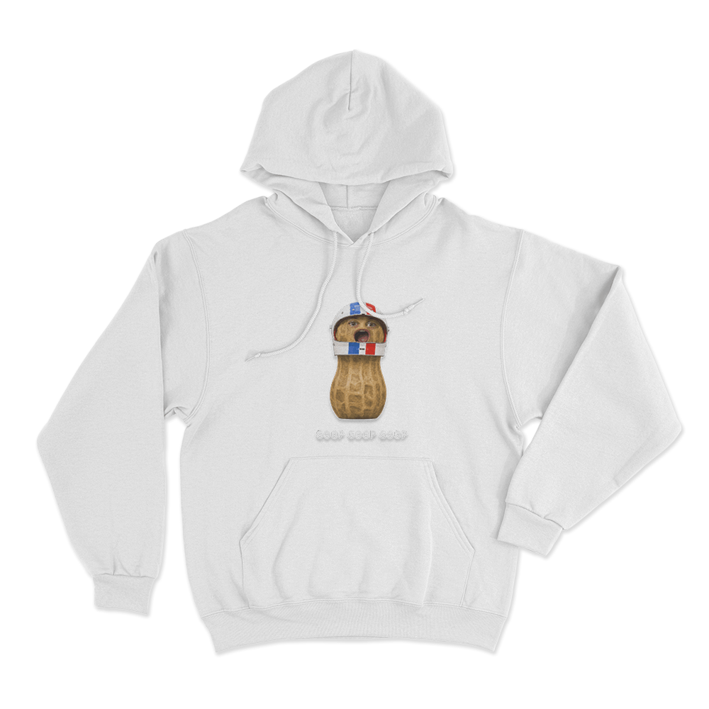Goop Goop Goop Racing Peanut Unisex Hoodie White Goop Goop Goop Racing Peanut Unisex Hoodie White