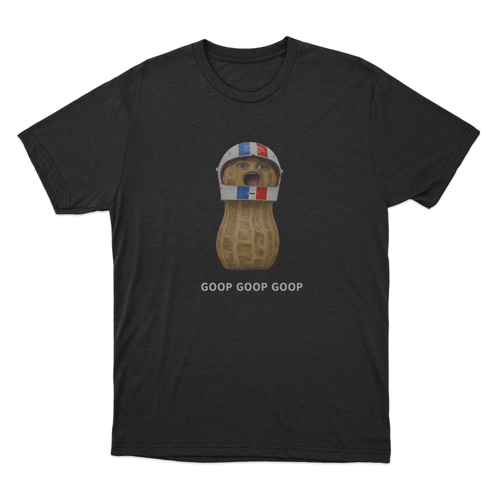 Goop Goop Goop Racing Peanut Unisex T Shirt Black Goop Goop Goop Racing Peanut Unisex T Shirt Black