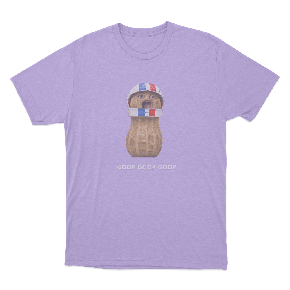Goop Goop Goop Racing Peanut Unisex T Shirt Purple Goop Goop Goop Racing Peanut Unisex T Shirt Purple