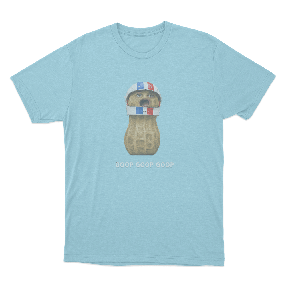 Goop Goop Goop Racing Peanut Unisex T Shirt Sky Blue Goop Goop Goop Racing Peanut Unisex T Shirt Sky Blue
