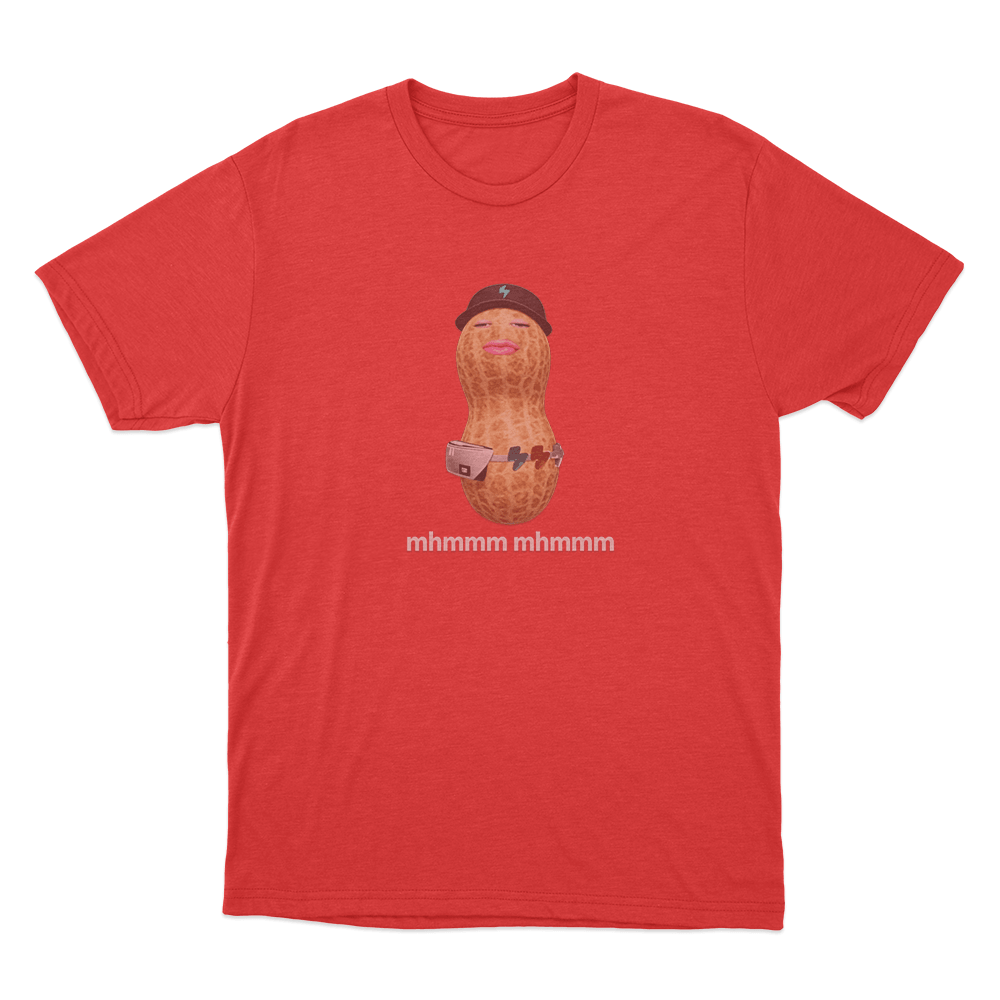 Mhmmm Mhmmm Peanut Unisex T Shirt Red Mhmmm Mhmmm Peanut Unisex T Shirt Red