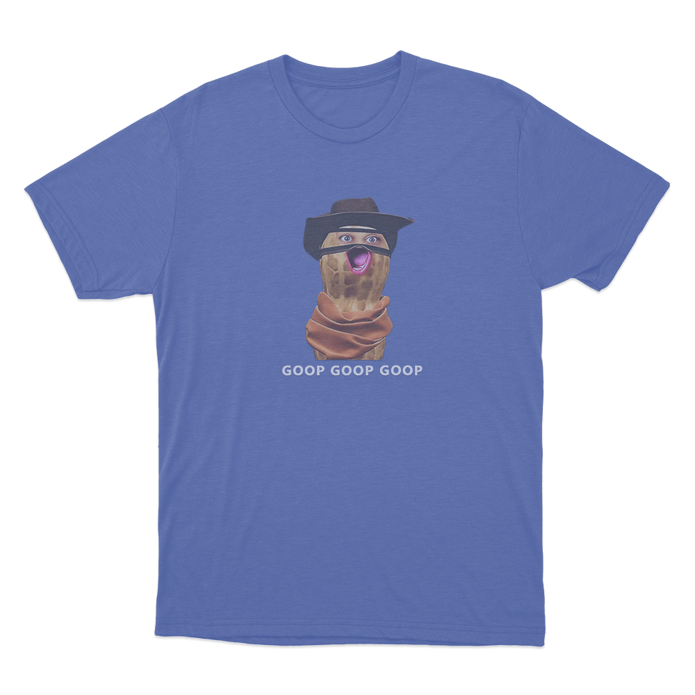 Peanut Goop Goop Goop Unisex T Shirt Blue Peanut Goop Goop Goop Unisex T Shirt Blue