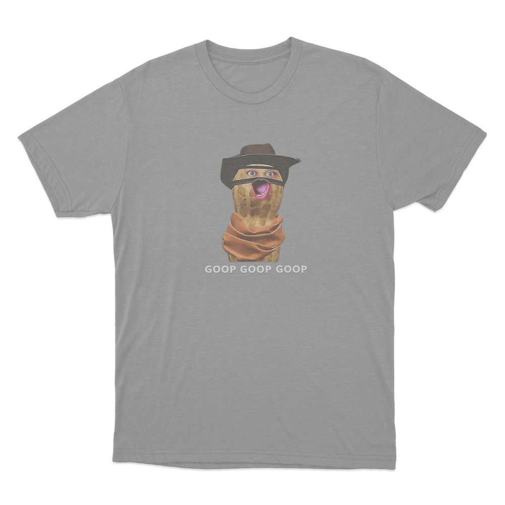 Peanut Goop Goop Goop Unisex T Shirt Grey Peanut Goop Goop Goop Unisex T Shirt Grey